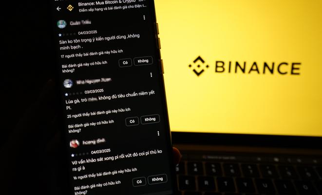 mot so nhan xet mot sao cho ung dung Binance tren Google Play